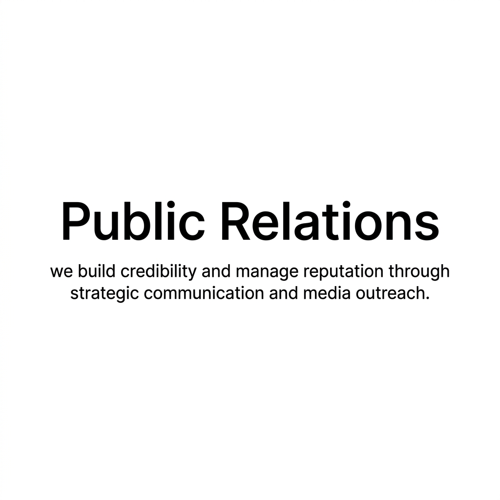 public relations